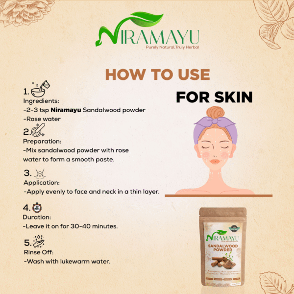 How to use sandalwood powder
