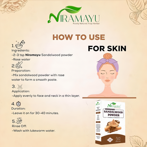 how to use sandalwood powder for skin