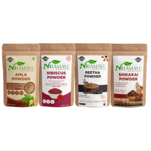 Niramayu Hibiscus, Amla, Shikakai & Reetha Powder Combo Hair Mask